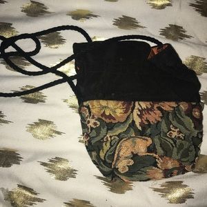 Vintage Strapped Floral Purse